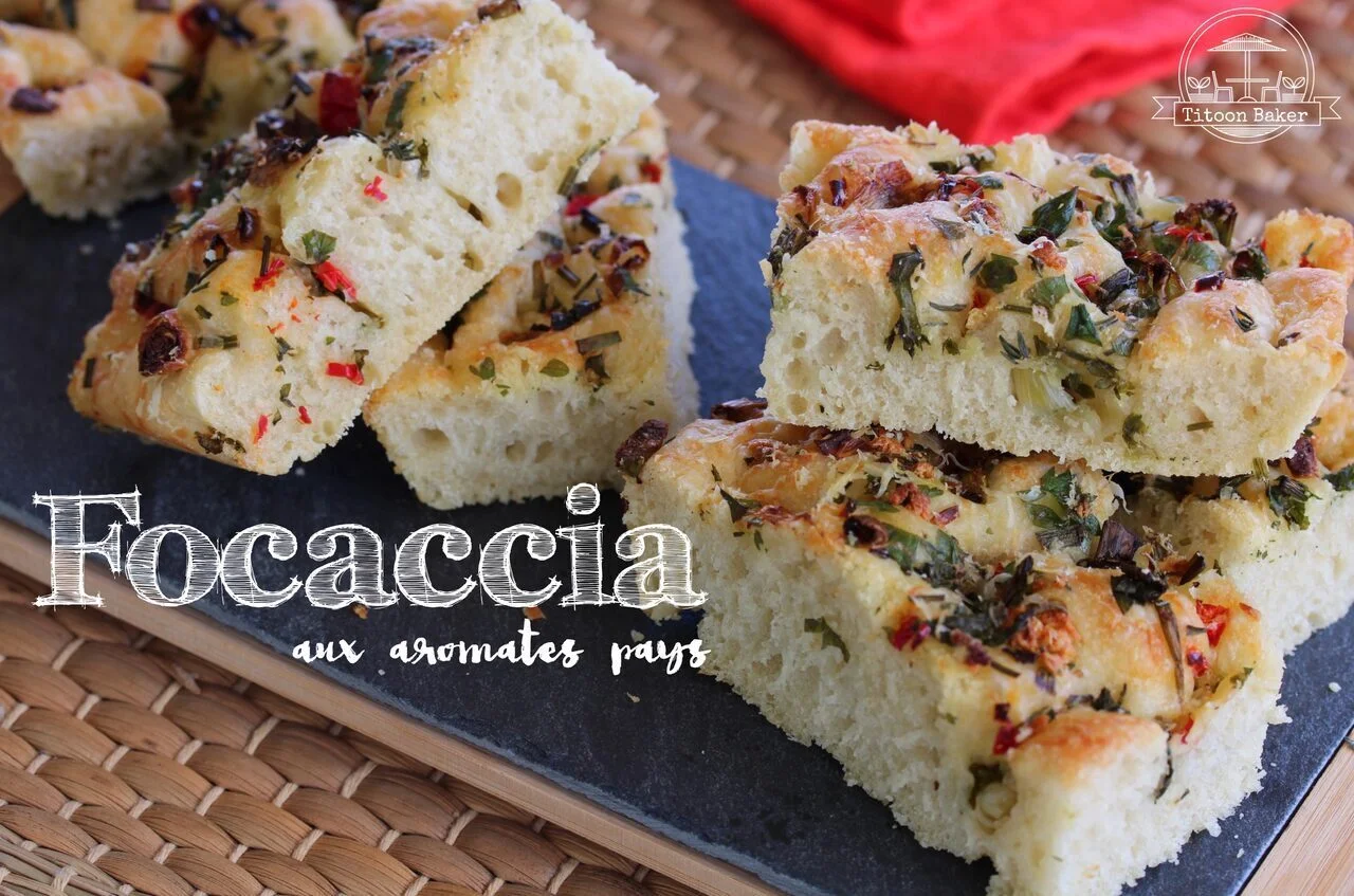 Focaccia aux aromates pays