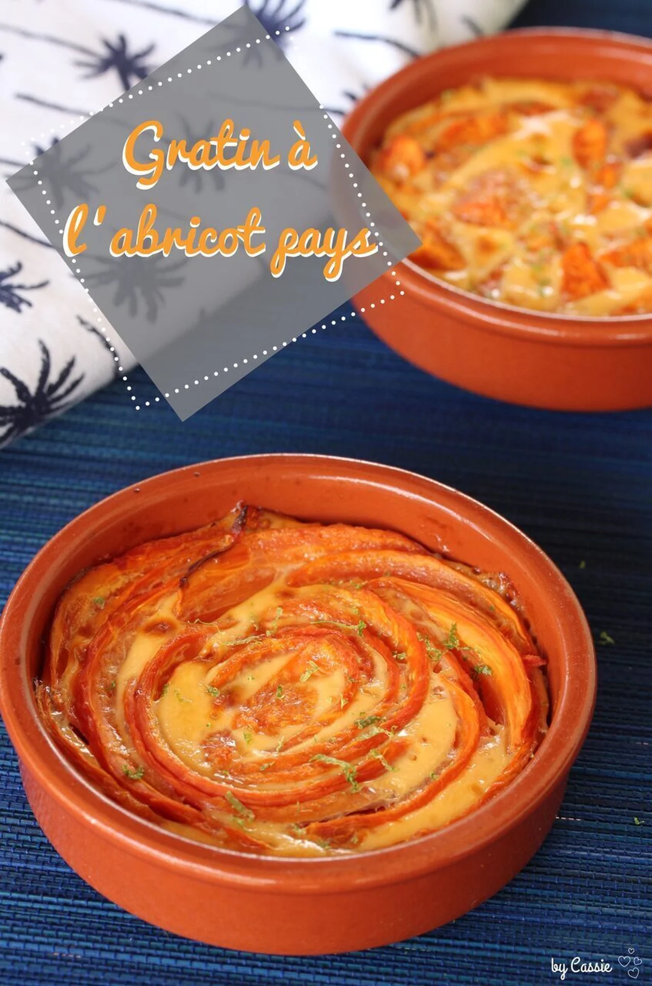 Gratin sucré à l'abricot pays