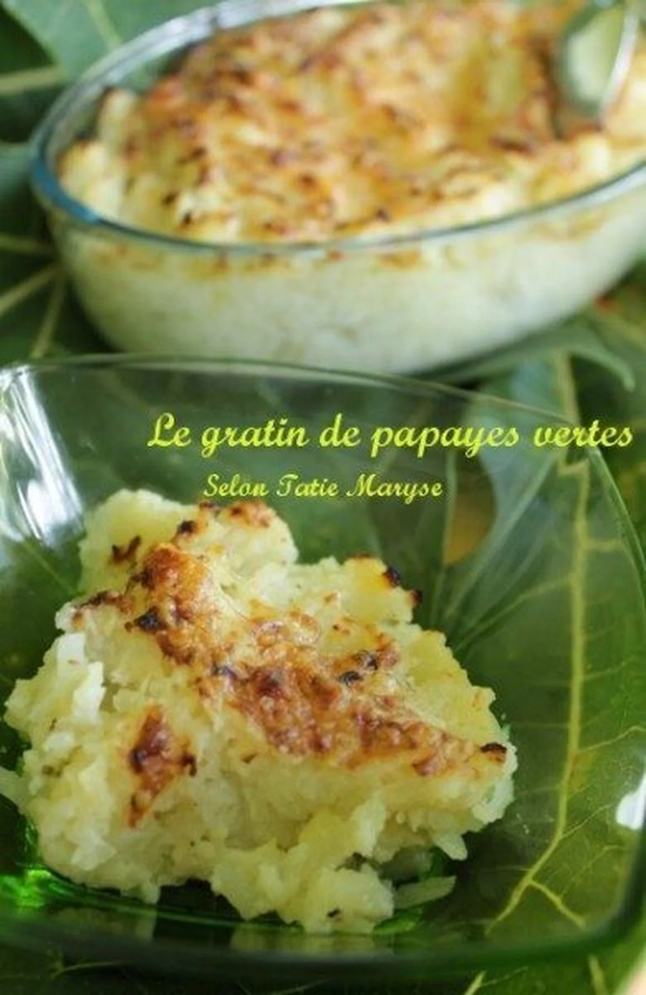 Gratin de papaye verte