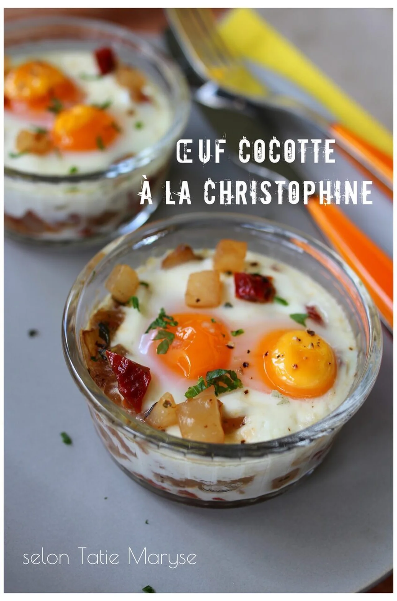 Oeufs cocotte à la christophine