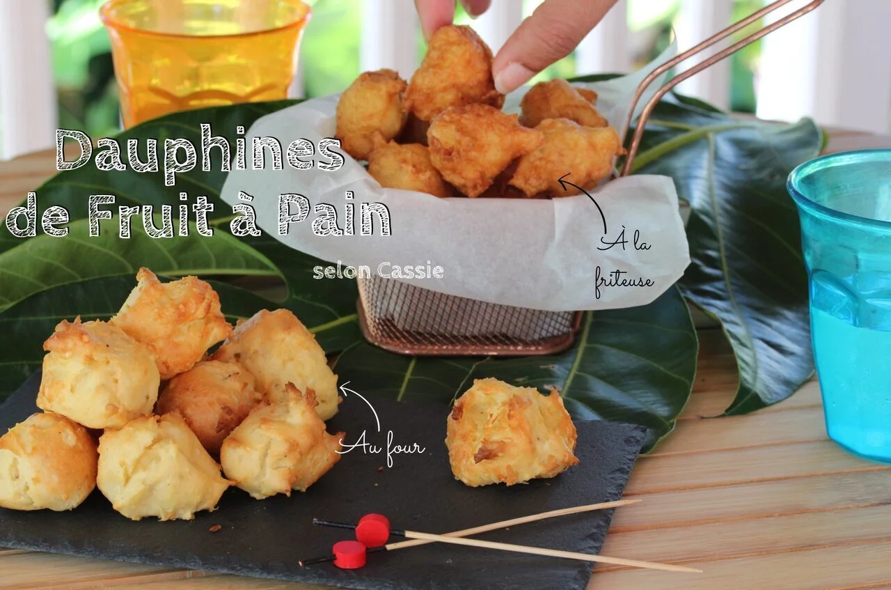 Pommes dauphines de fruit à pain