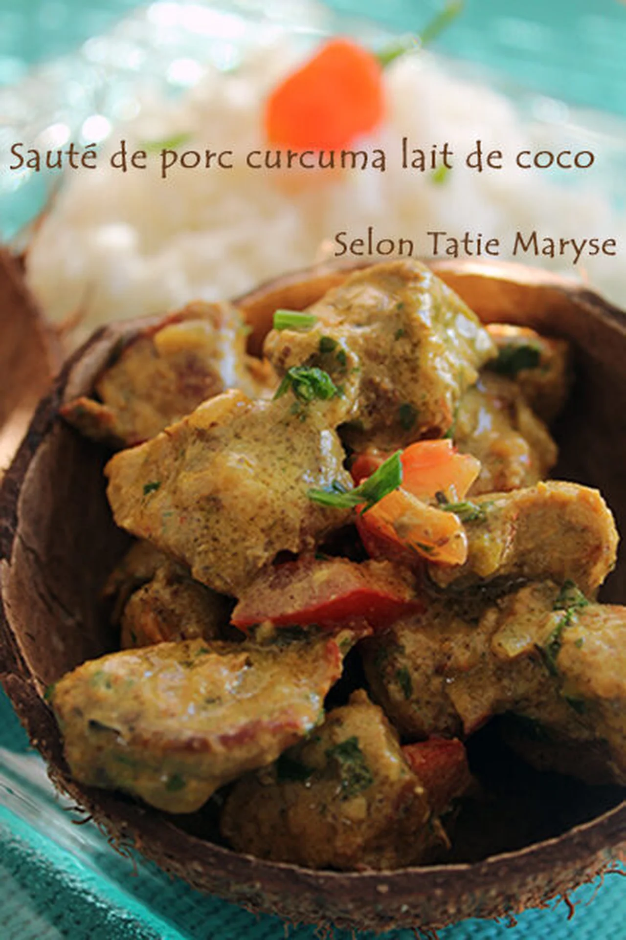 Sauté de porc au lait de coco