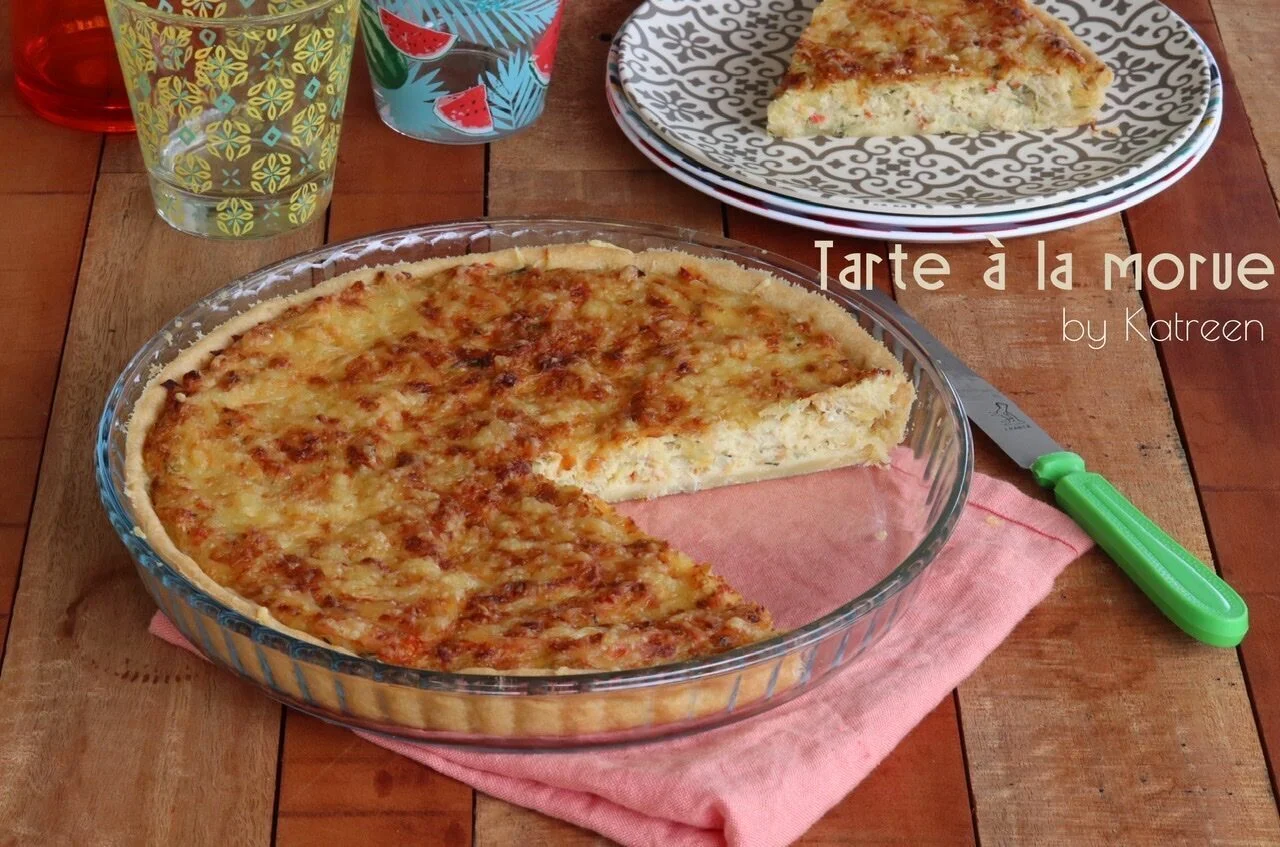 Tarte à la morue antillaise