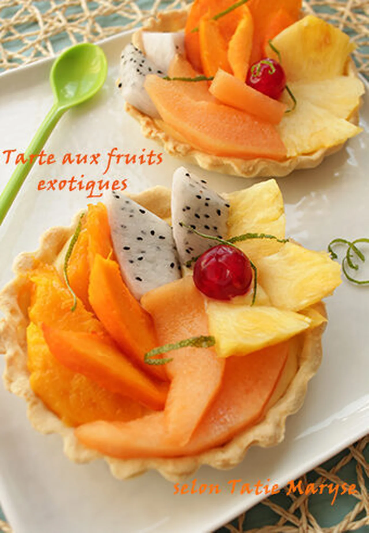 Tarte aux fruits exotiques