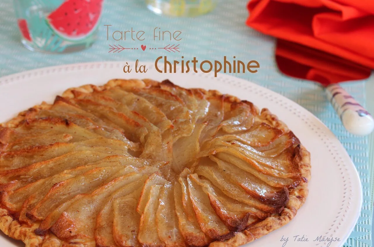 Tarte fine à la christophine