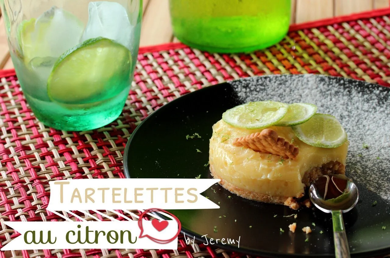 Tartelette au citron sur fond petit beurre