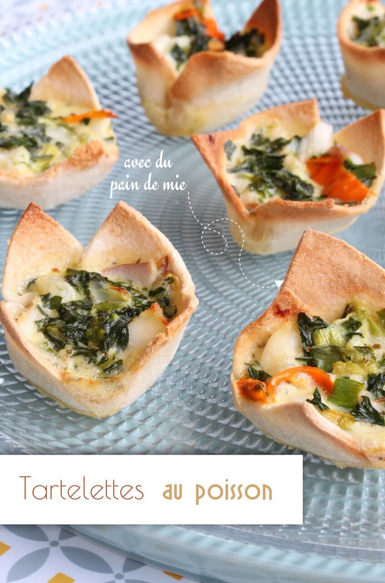 Tartelettes de poisson sur fond pain de mie