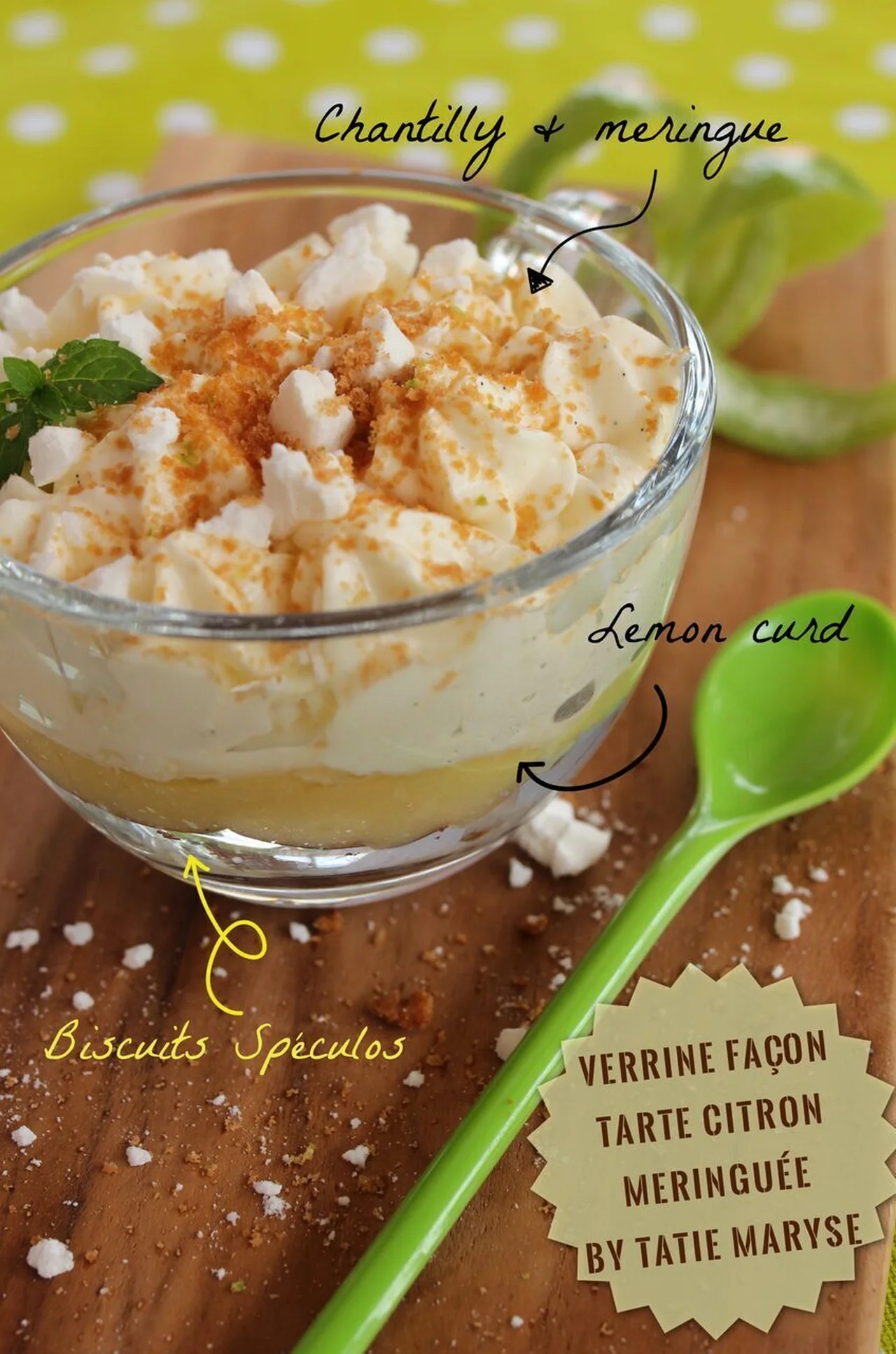 Verrine façon tarte au citron meringuée