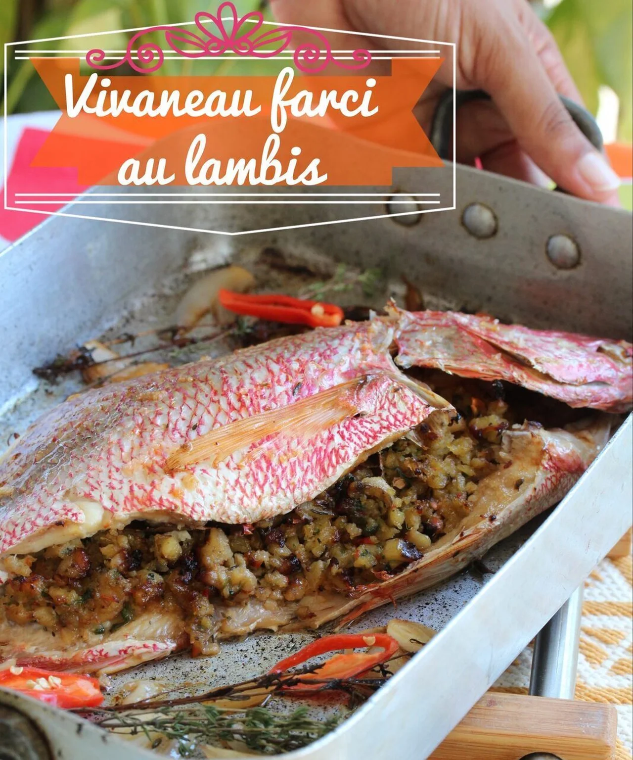 Vivaneau farci au Lambi