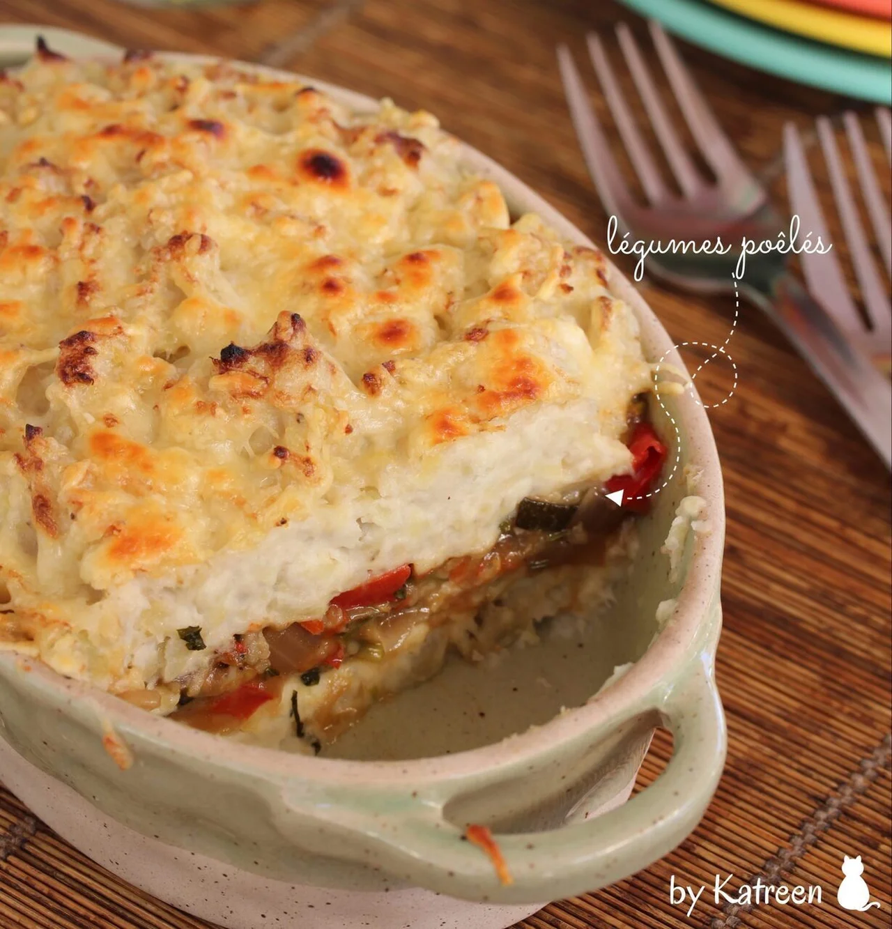 Parmentier de ti nain aux légumes poêlés