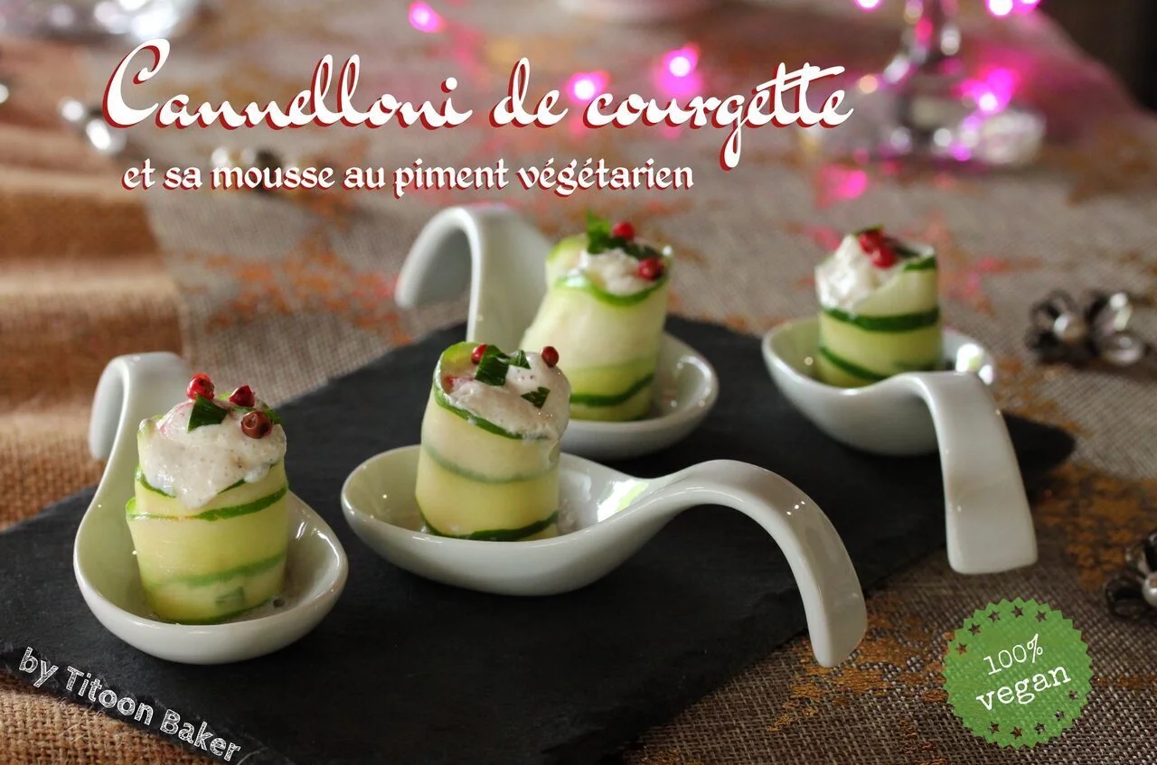 Cannelloni de courgette à la mousse légère