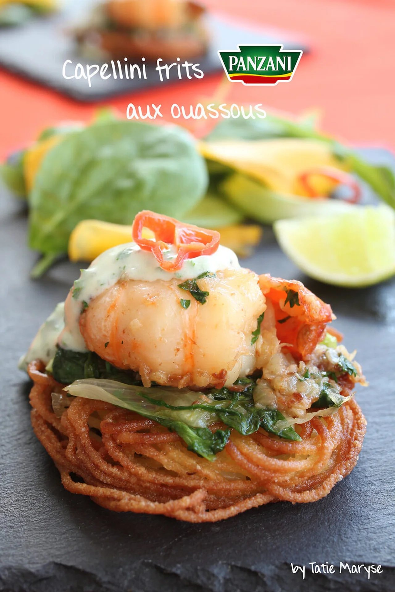 Capellinis frits aux ouassous