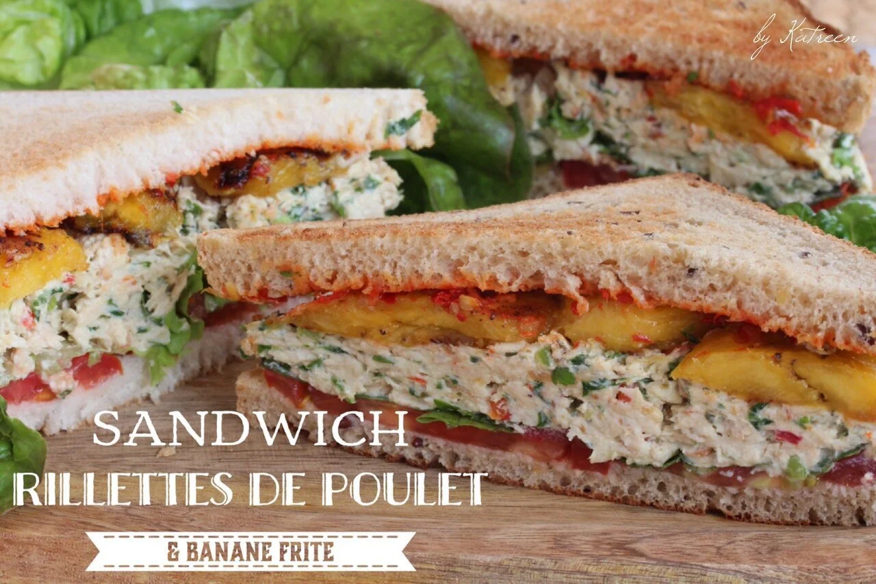 Club sandwich aux rillettes de poulet