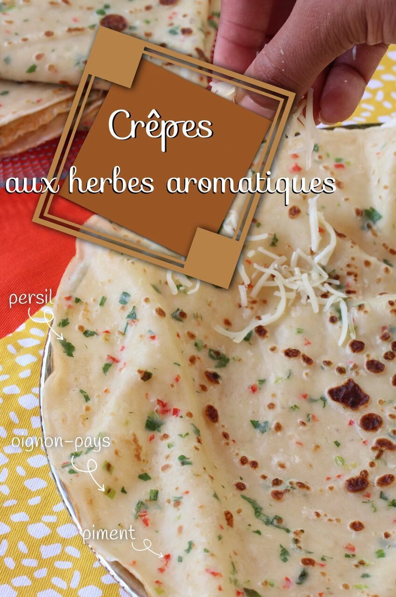 Pâte à crêpes aux herbes aromatiques antillaises