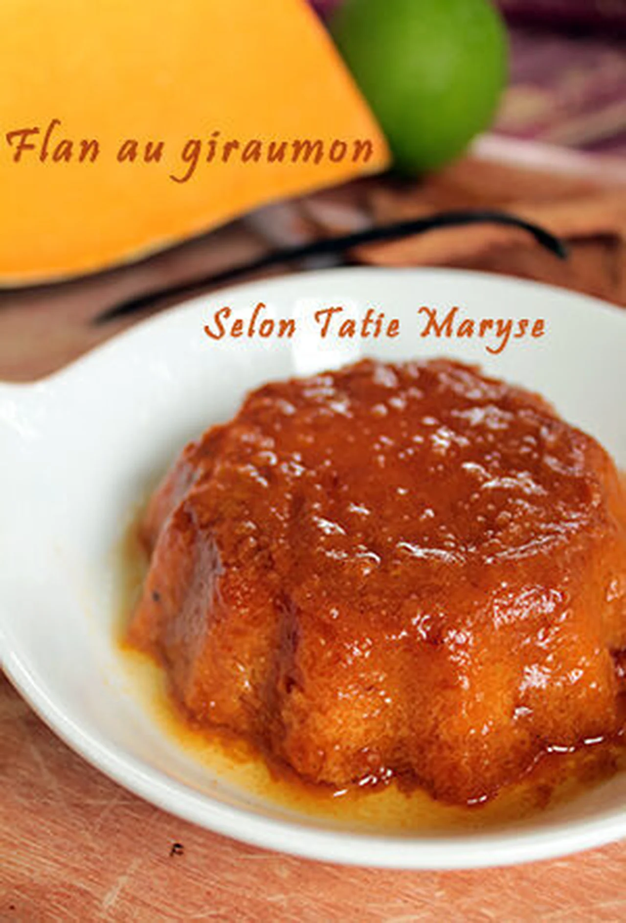 Flan au giraumon sans oeufs