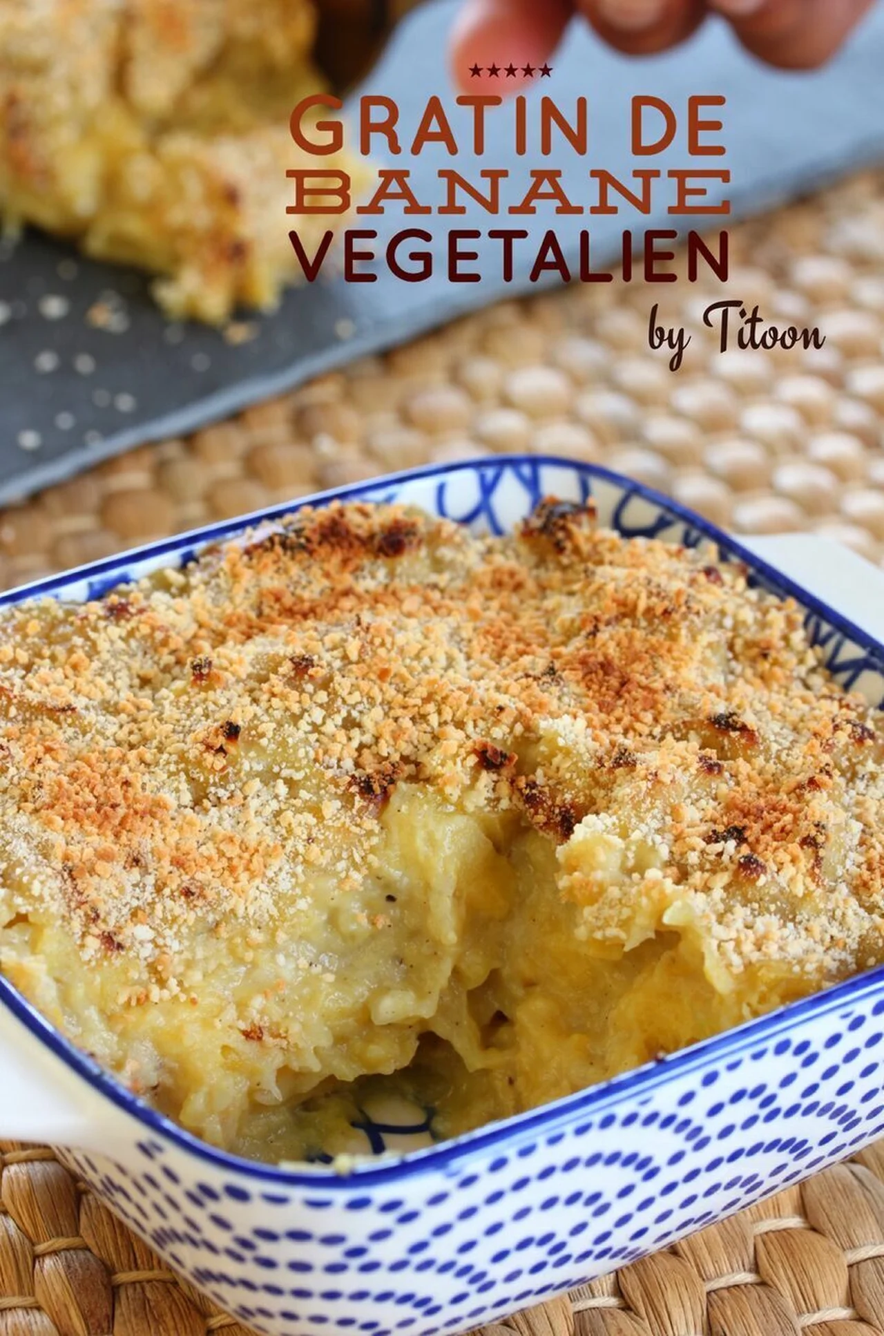 Gratin de banane végétalien