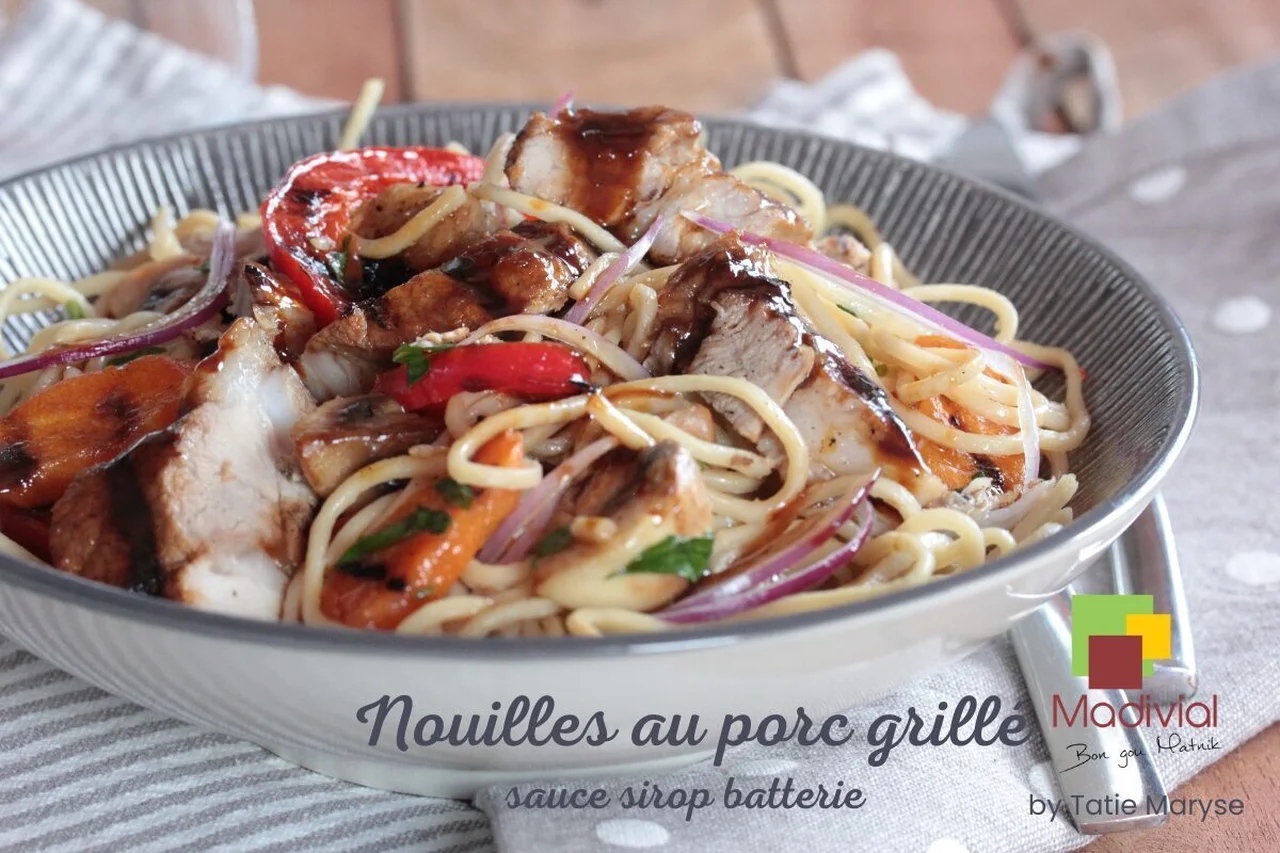 Nouilles au porc grillé Madivial