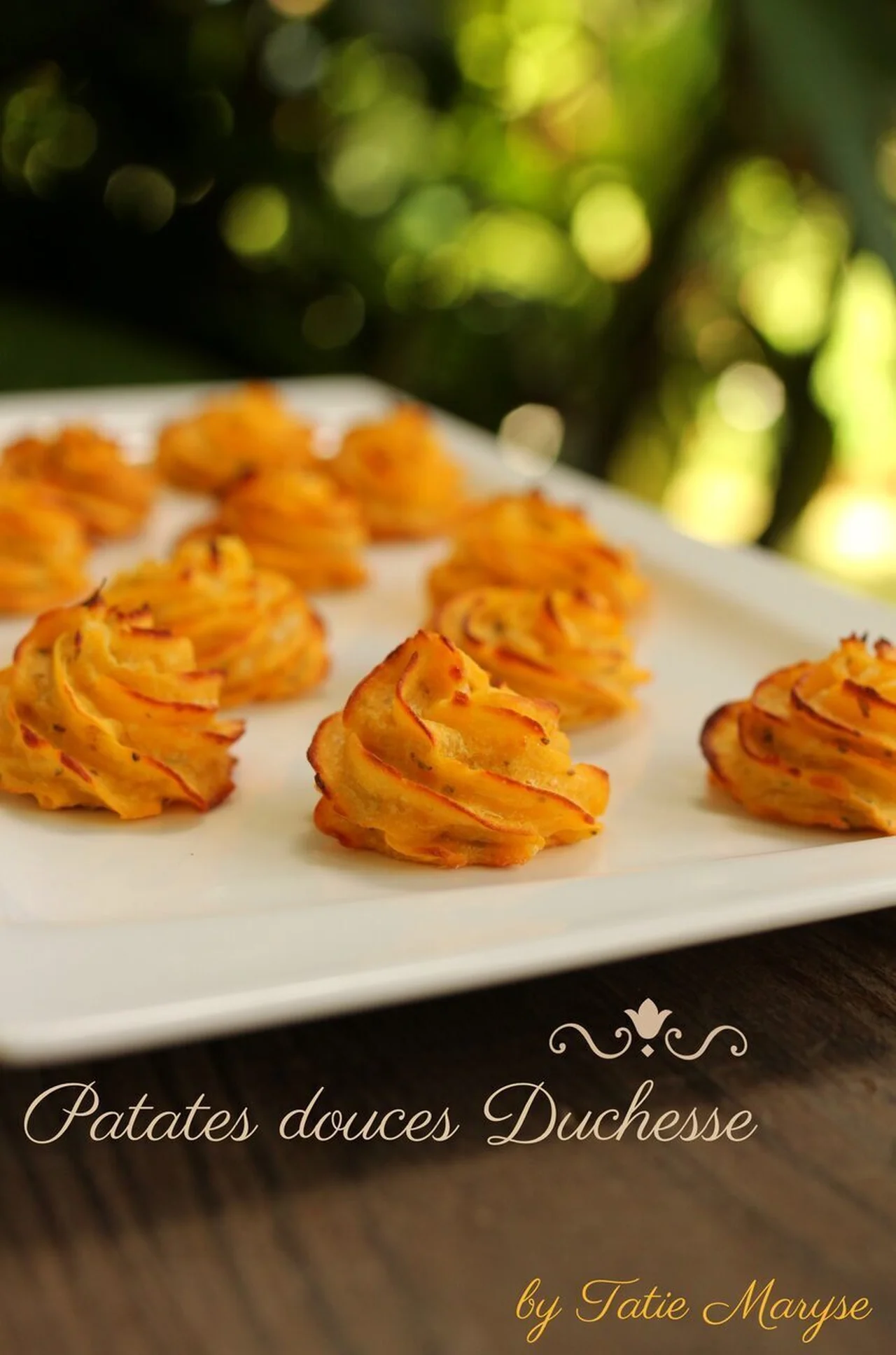 Patates douces duchesse