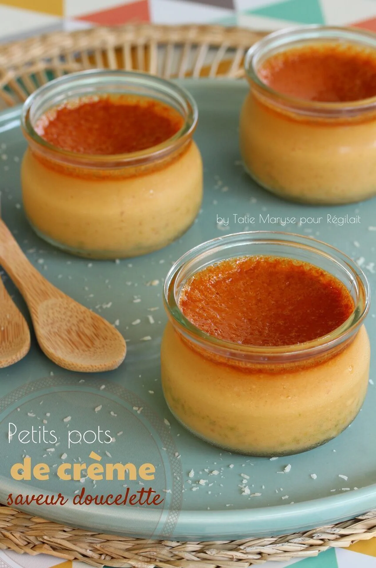 Pots de crème saveur doucelette coco