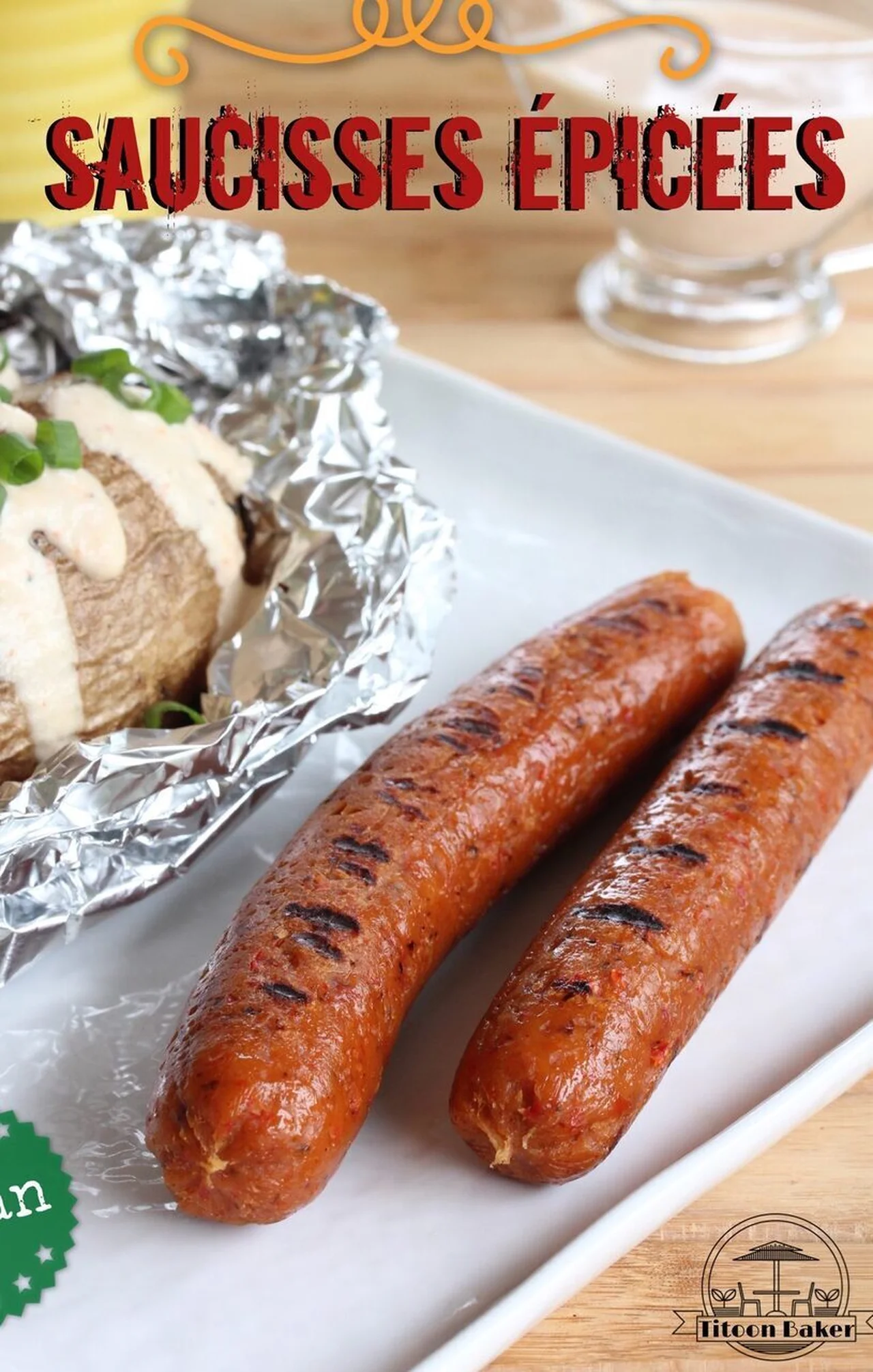 Saucisses épicées vegan