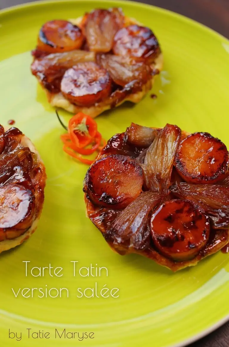 Tarte tatin antillaise banane et échalote