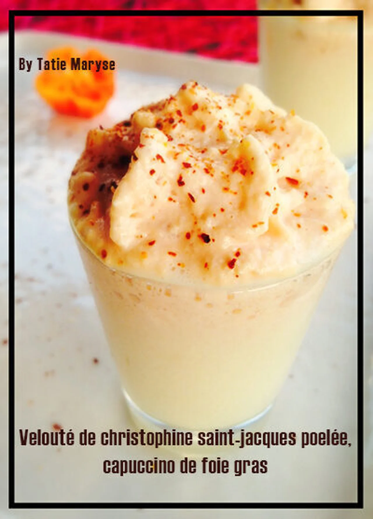Velouté de christophine façon capuccino