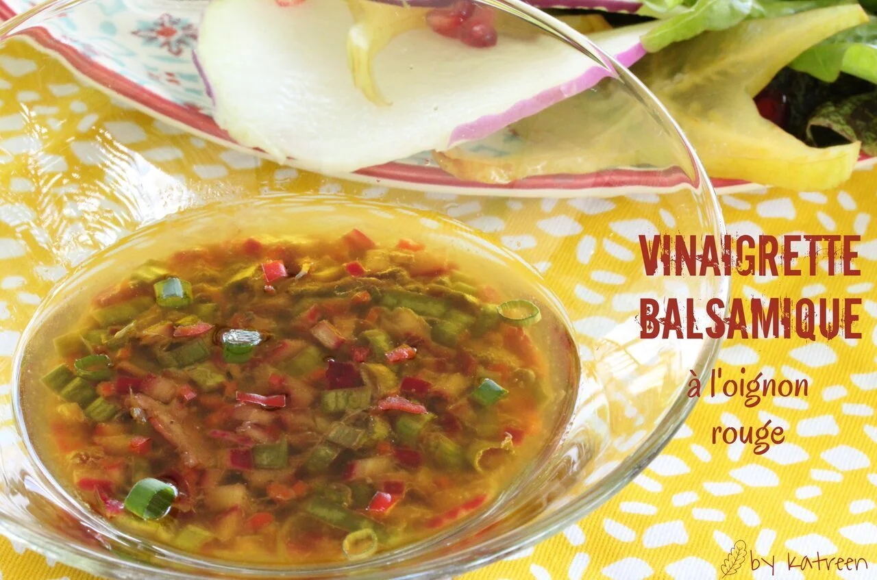 Vinaigrette balsamique à l'oignon rouge