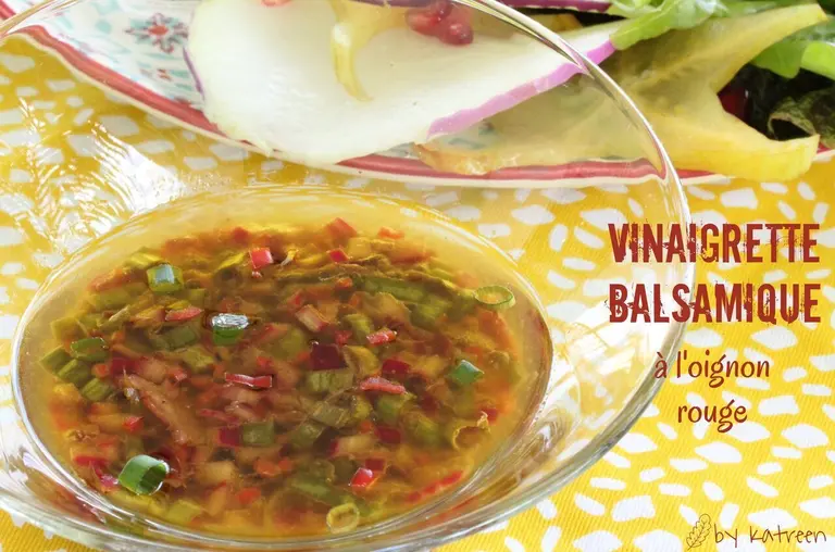 Vinaigrette balsamique à l'oignon rouge