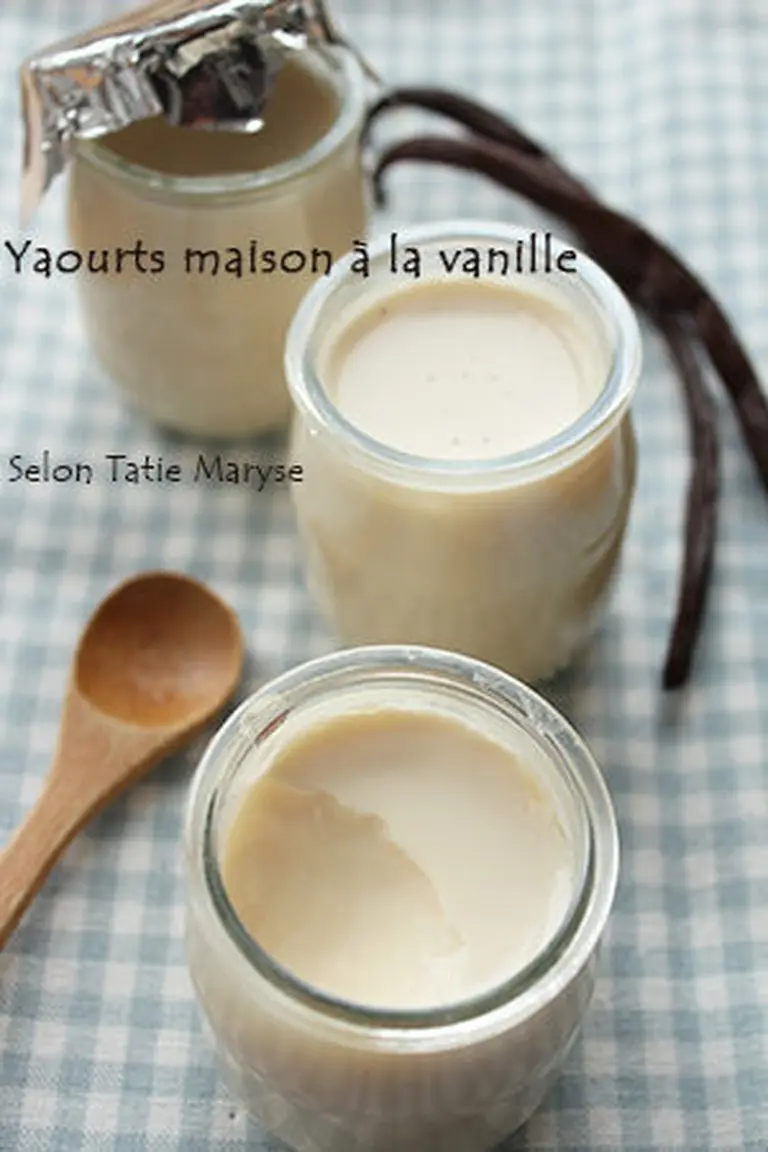 Yaourt maison à la vanille