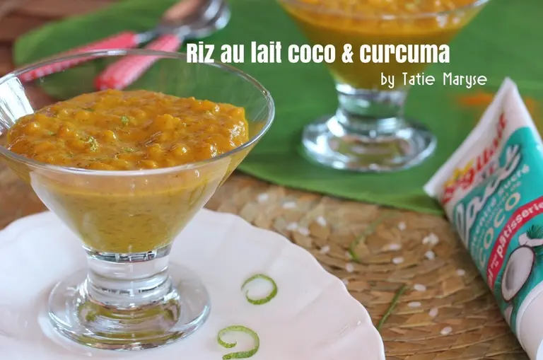 Riz au lait parfumé coco et curcuma