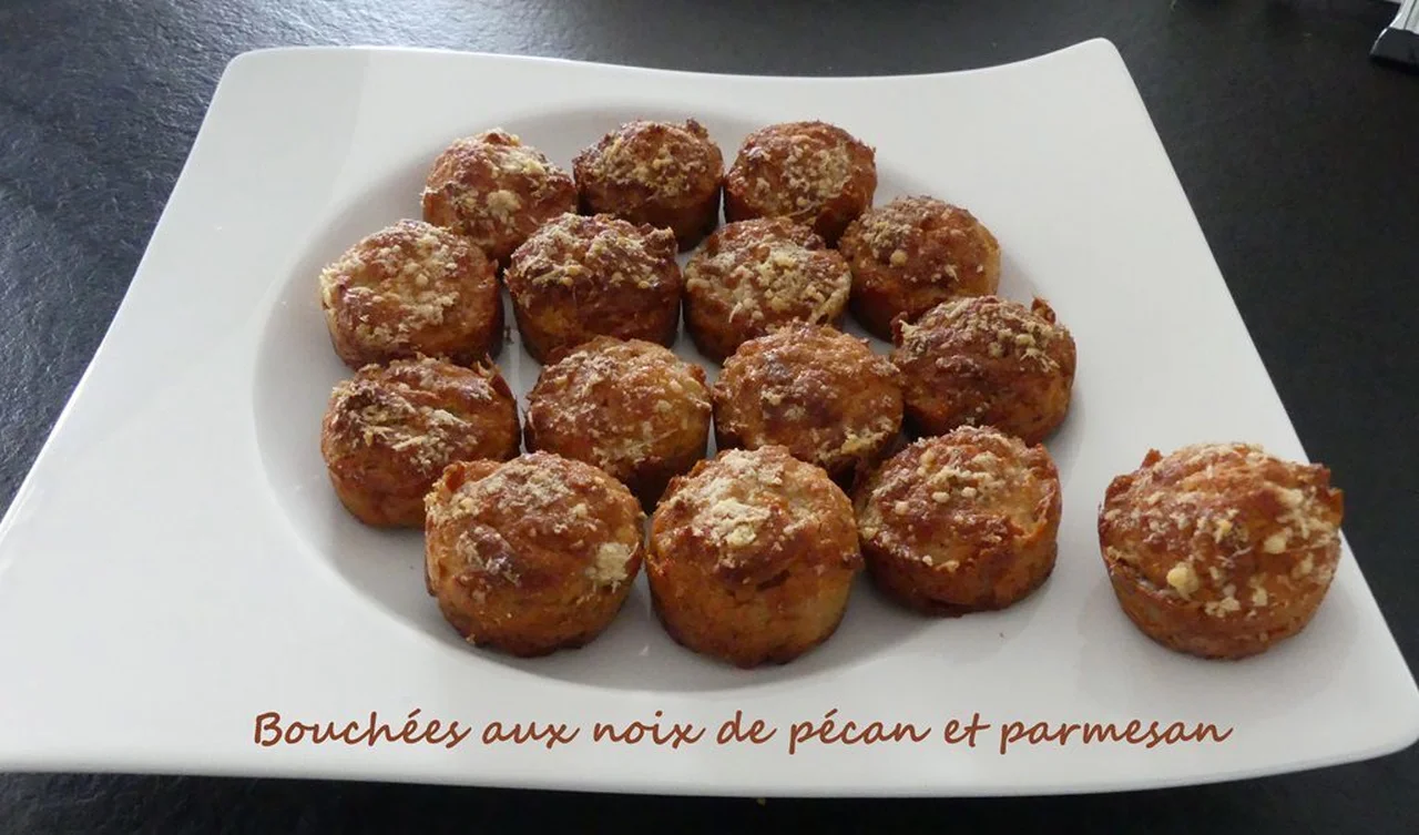 Bouchées aux noix de pécan et parmesan