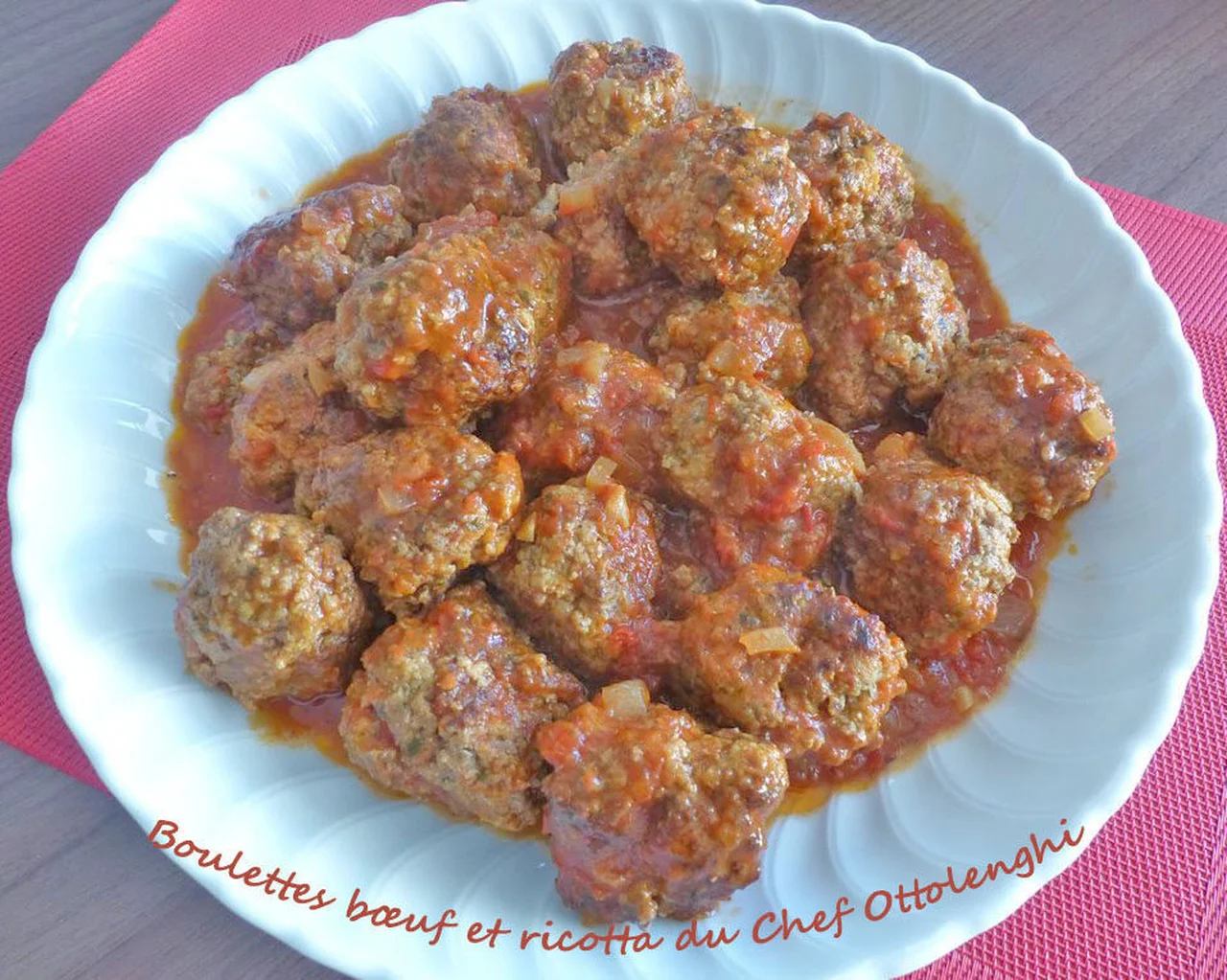 Boulettes bœuf et ricotta du Chef Ottolenghi