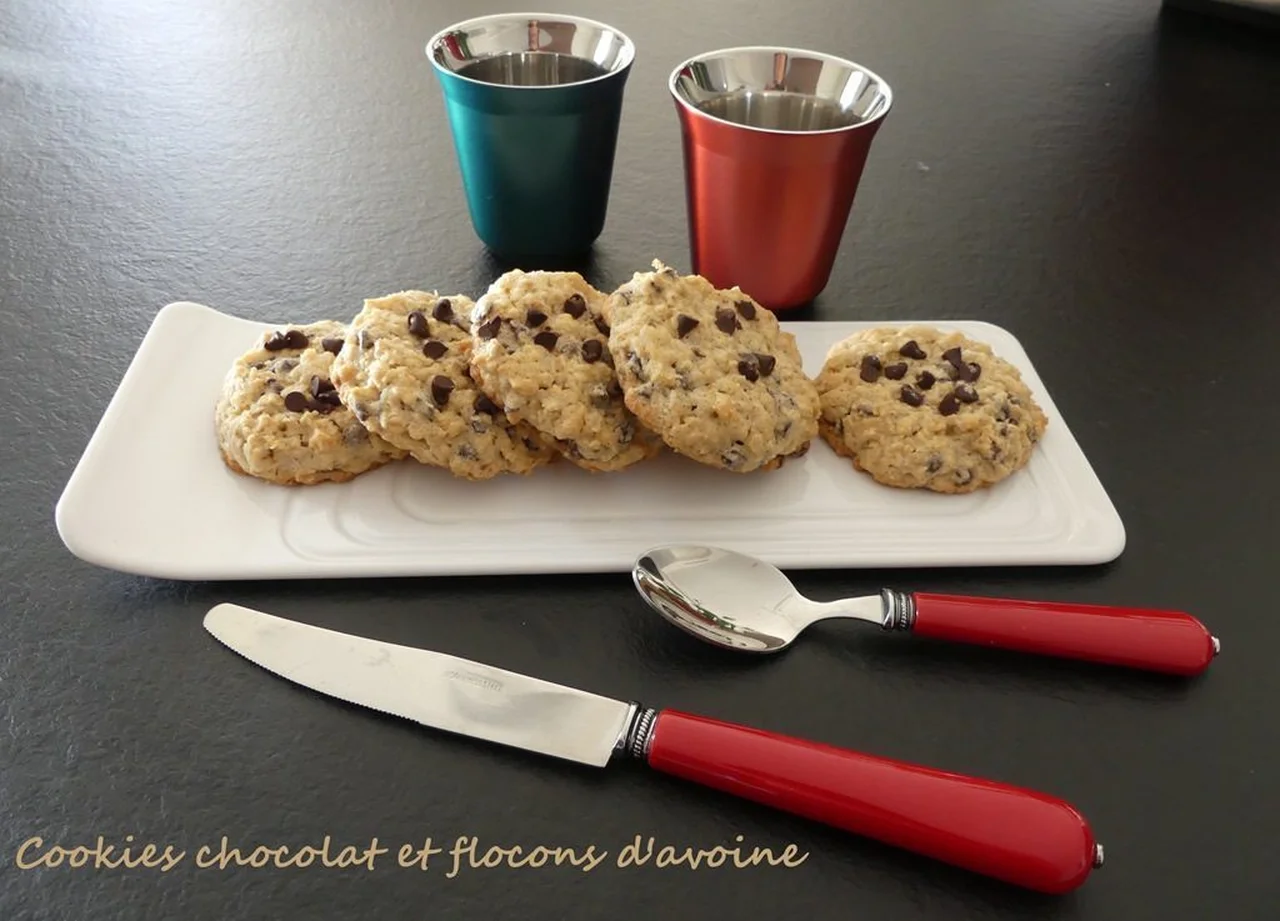 Cookies chocolat et flocons d'avoine