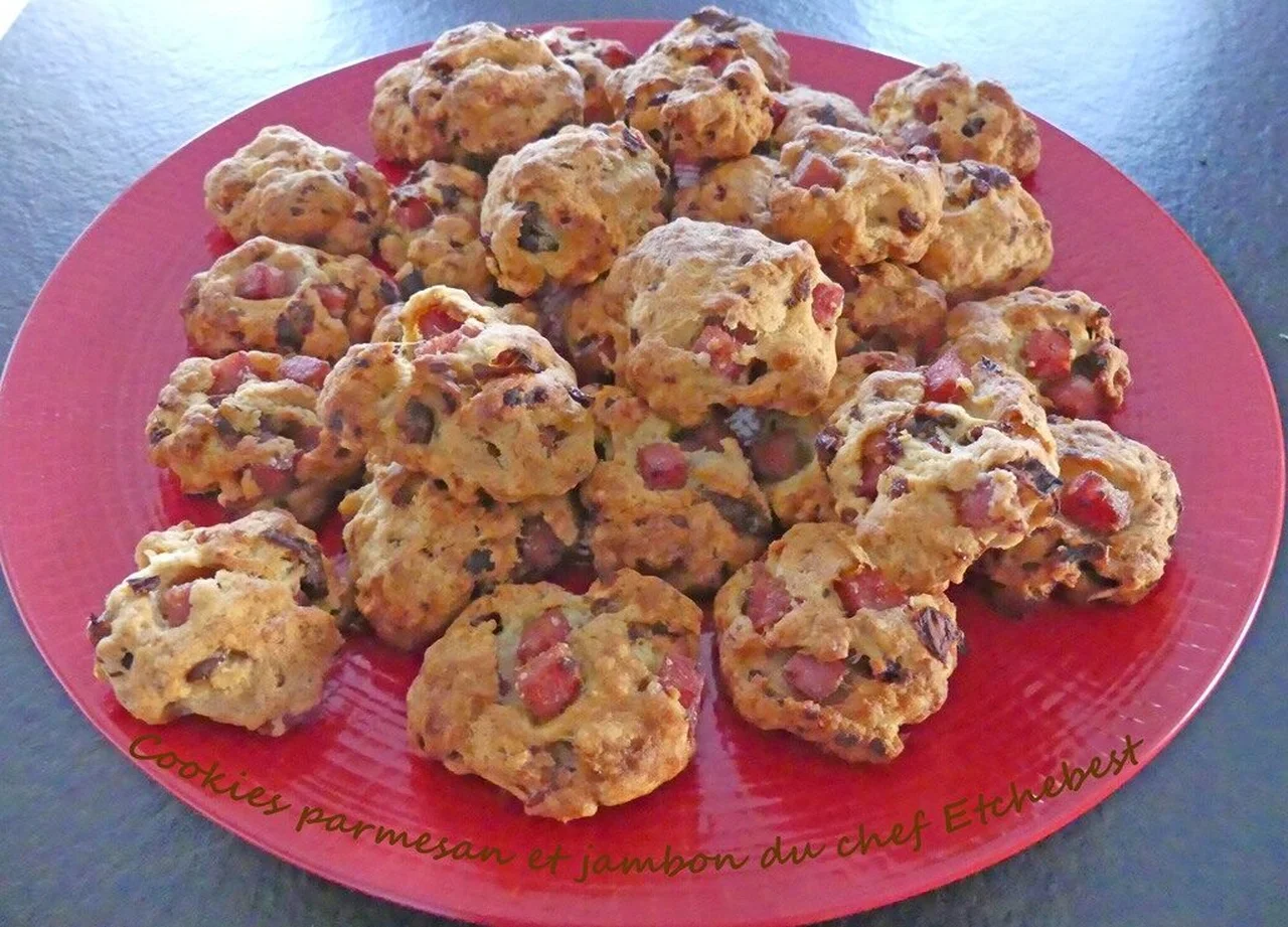 Cookies parmesan et jambon