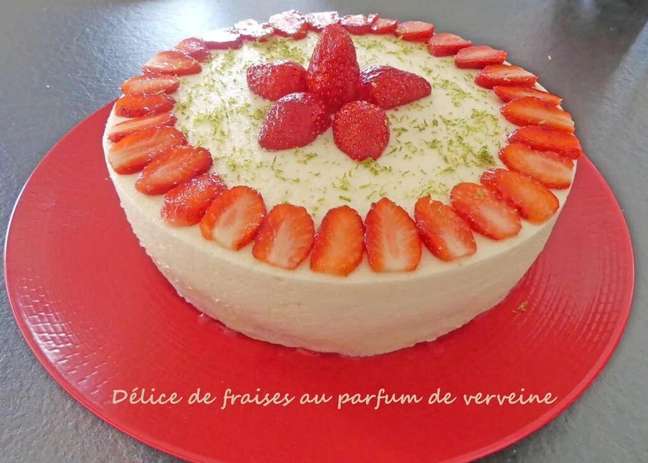 Délice de fraises au parfum de verveine