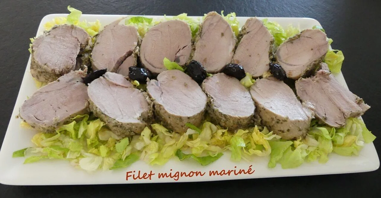 Filet mignon mariné