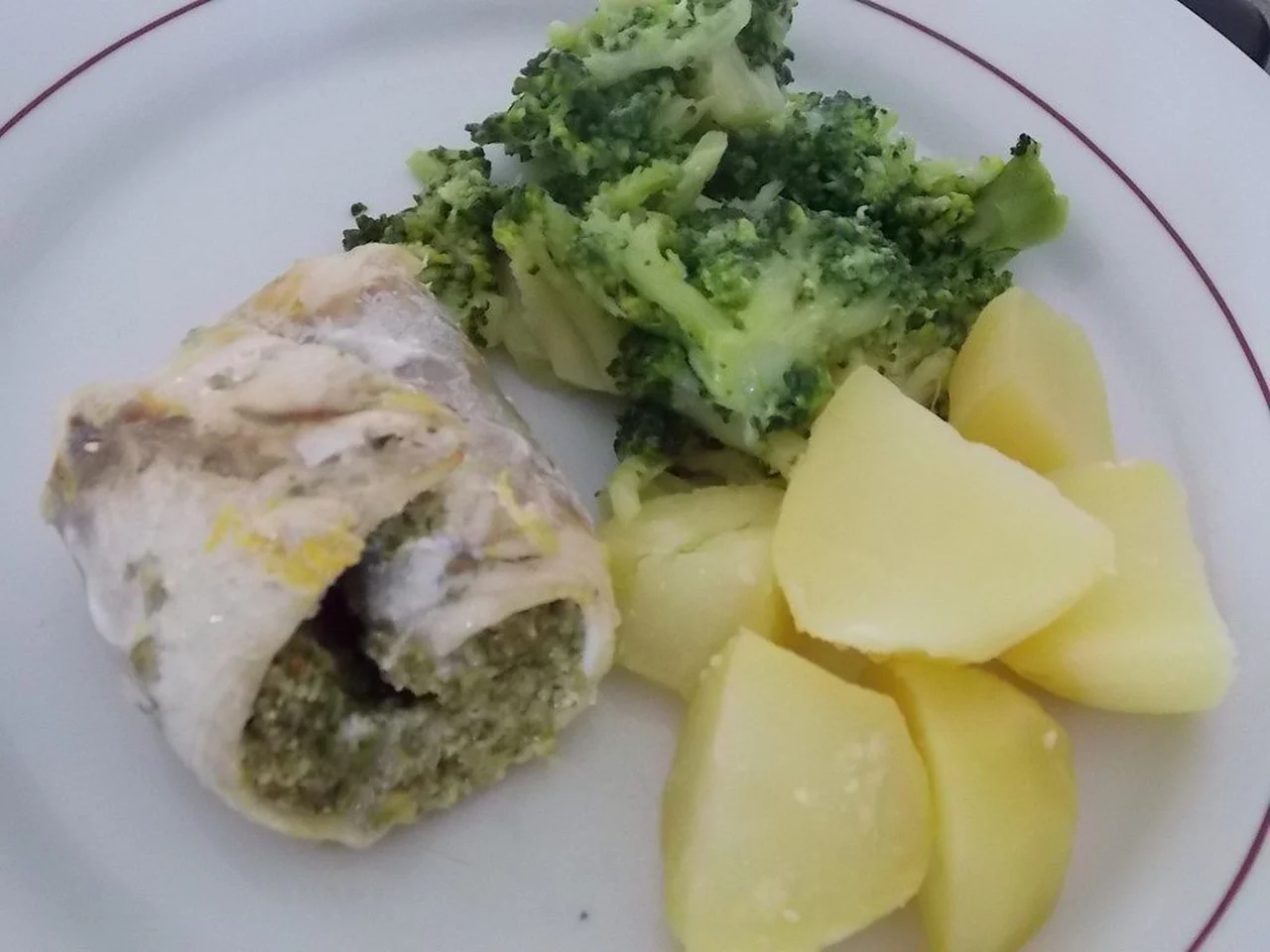 Filets de loup farce verte