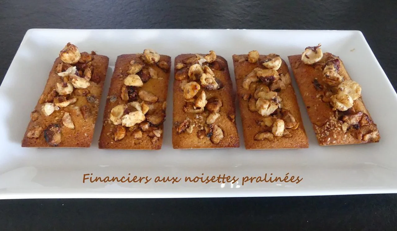 Financiers aux noisettes pralinées