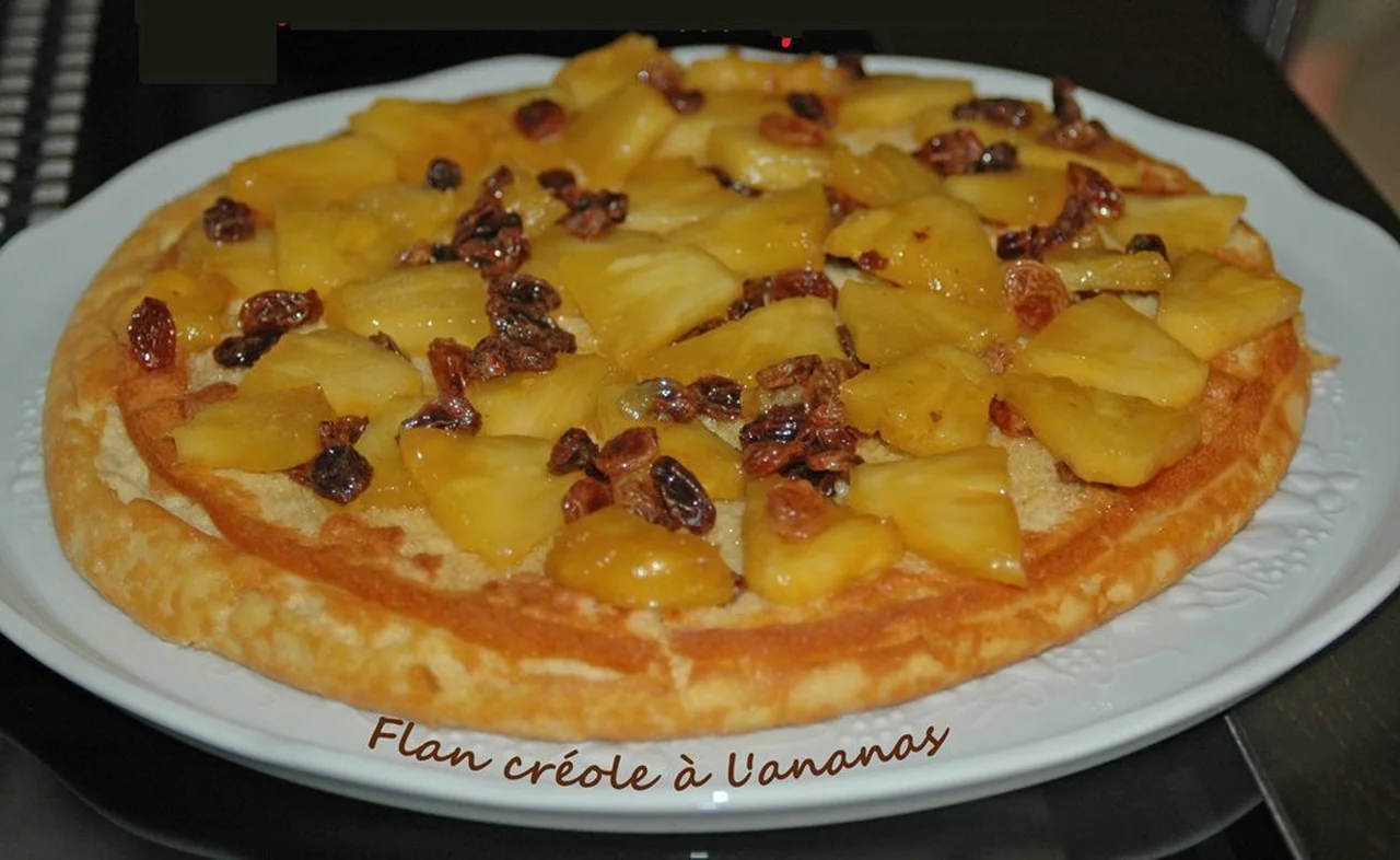 Flan créole à l'ananas