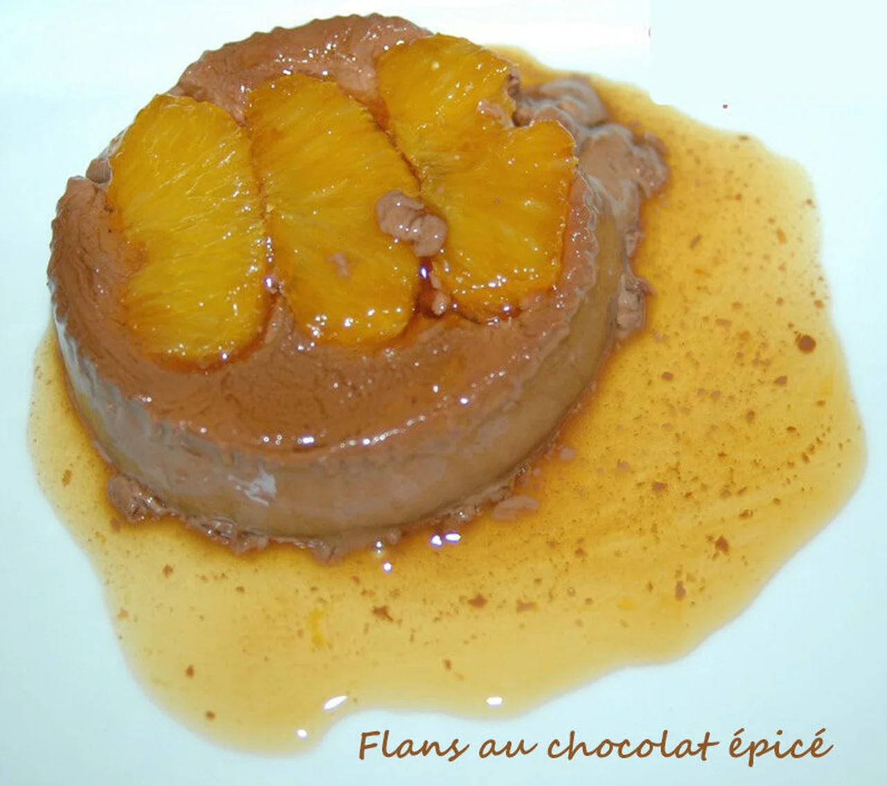 Flans au chocolat épicé