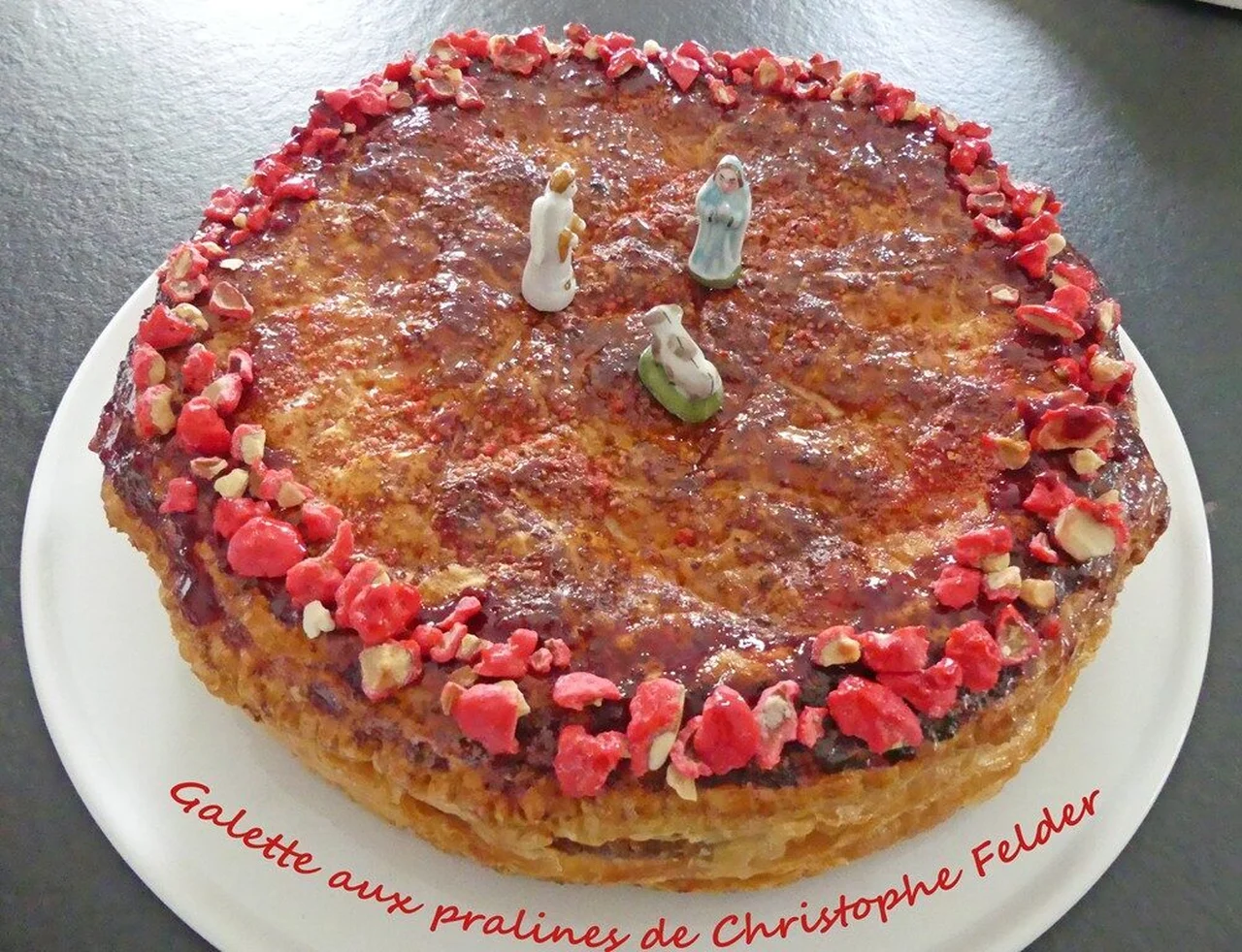 Galette aux pralines de Christophe Felder