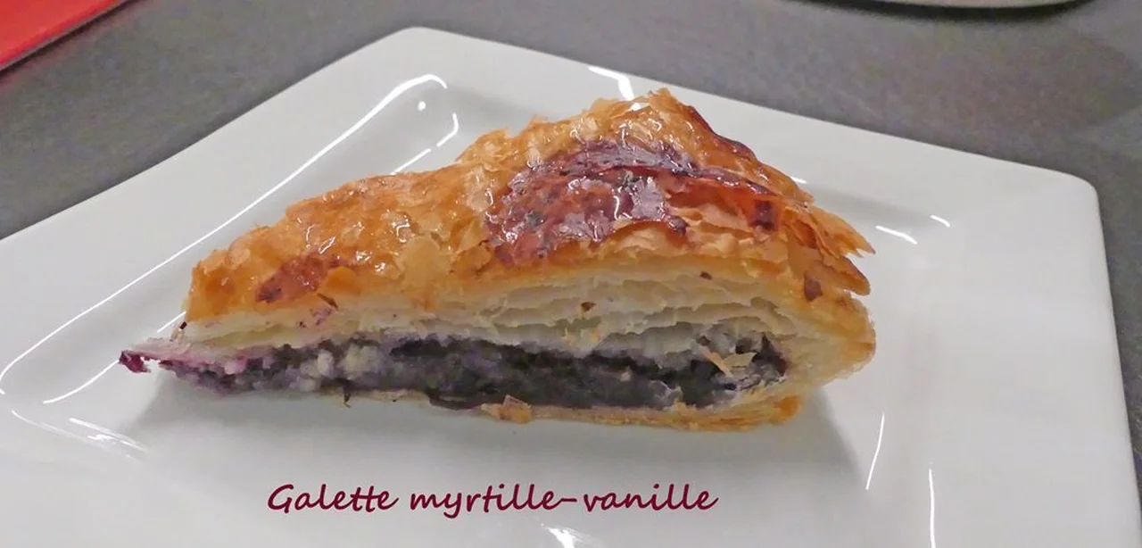 Galette myrtille vanille