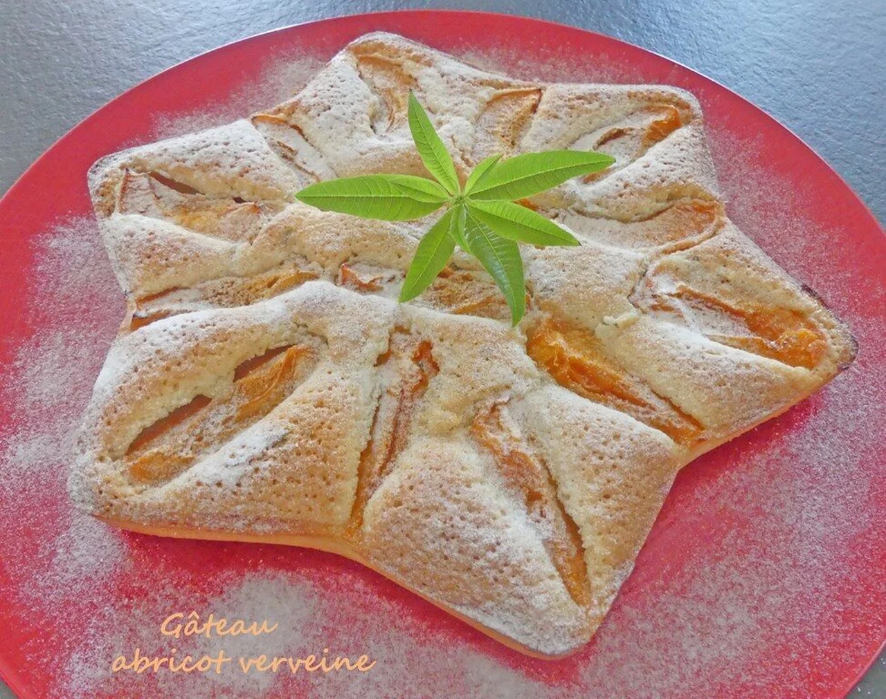 Gâteau abricot verveine