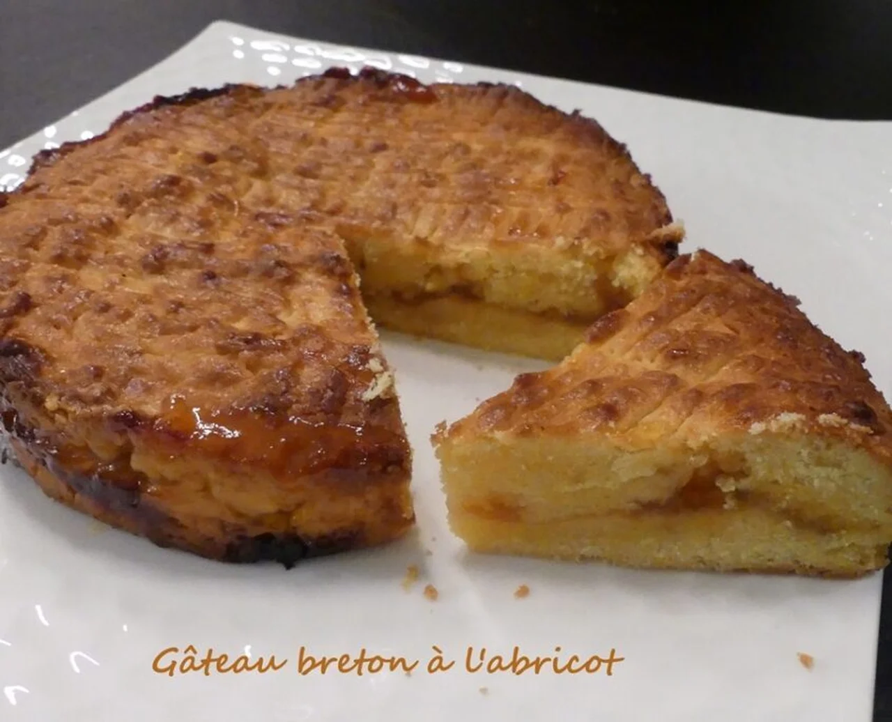 Gâteau breton à l'abricot