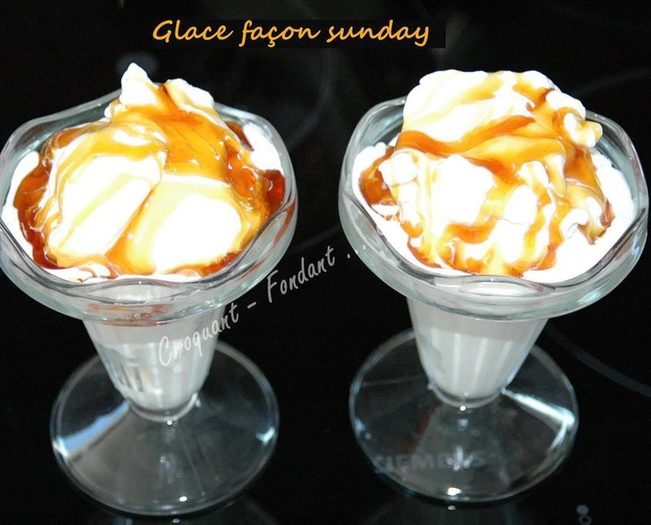 Glace façon Sunday