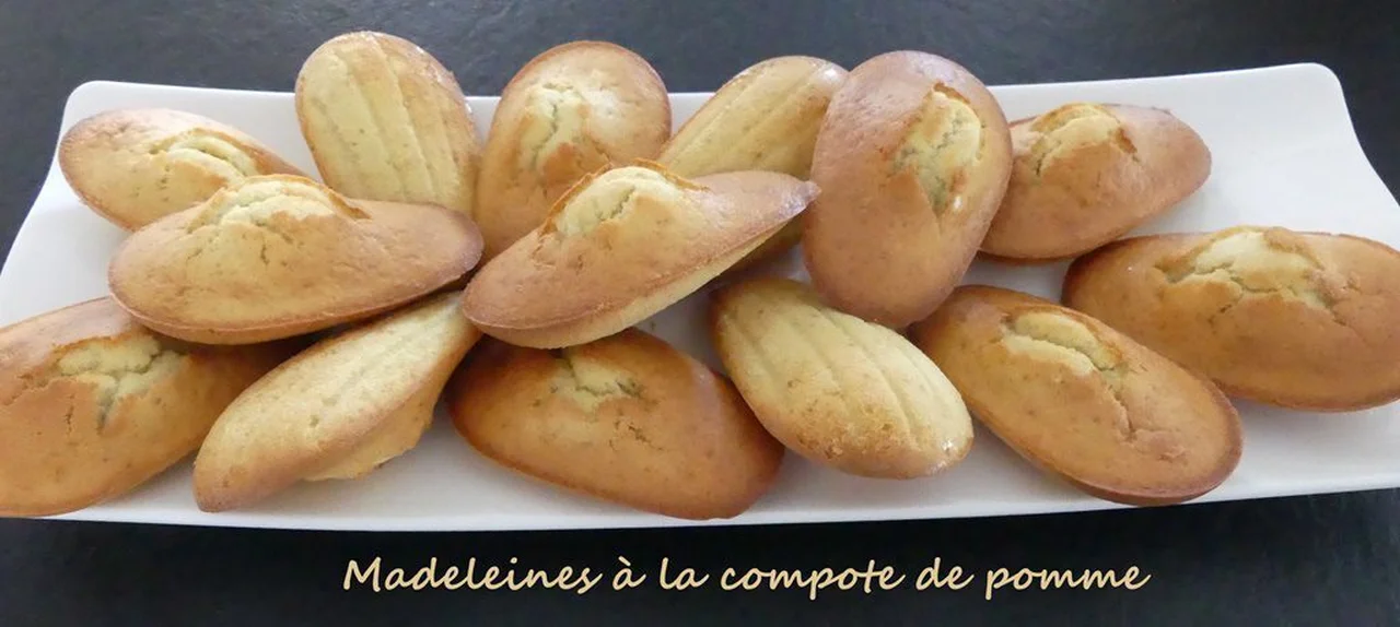 Madeleines à la compote de pomme