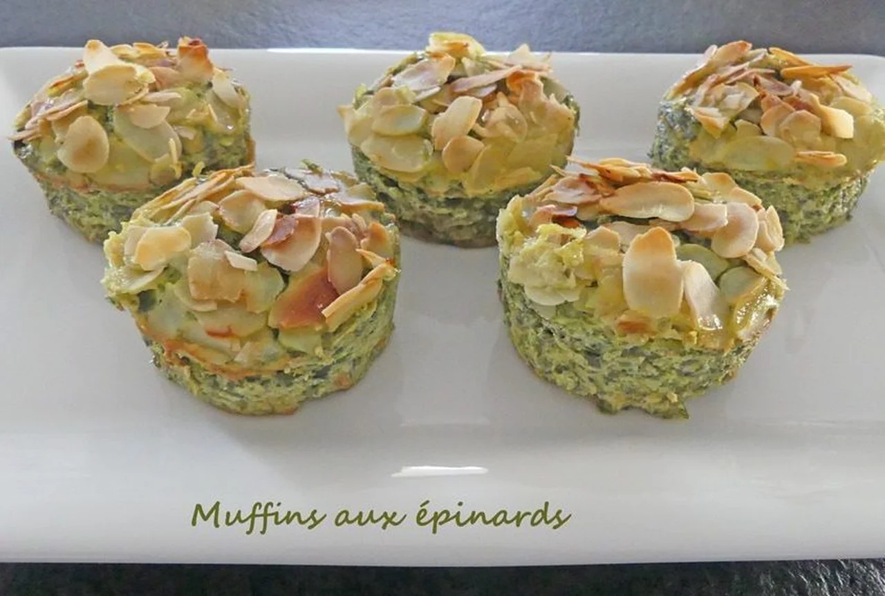 Muffins aux épinards