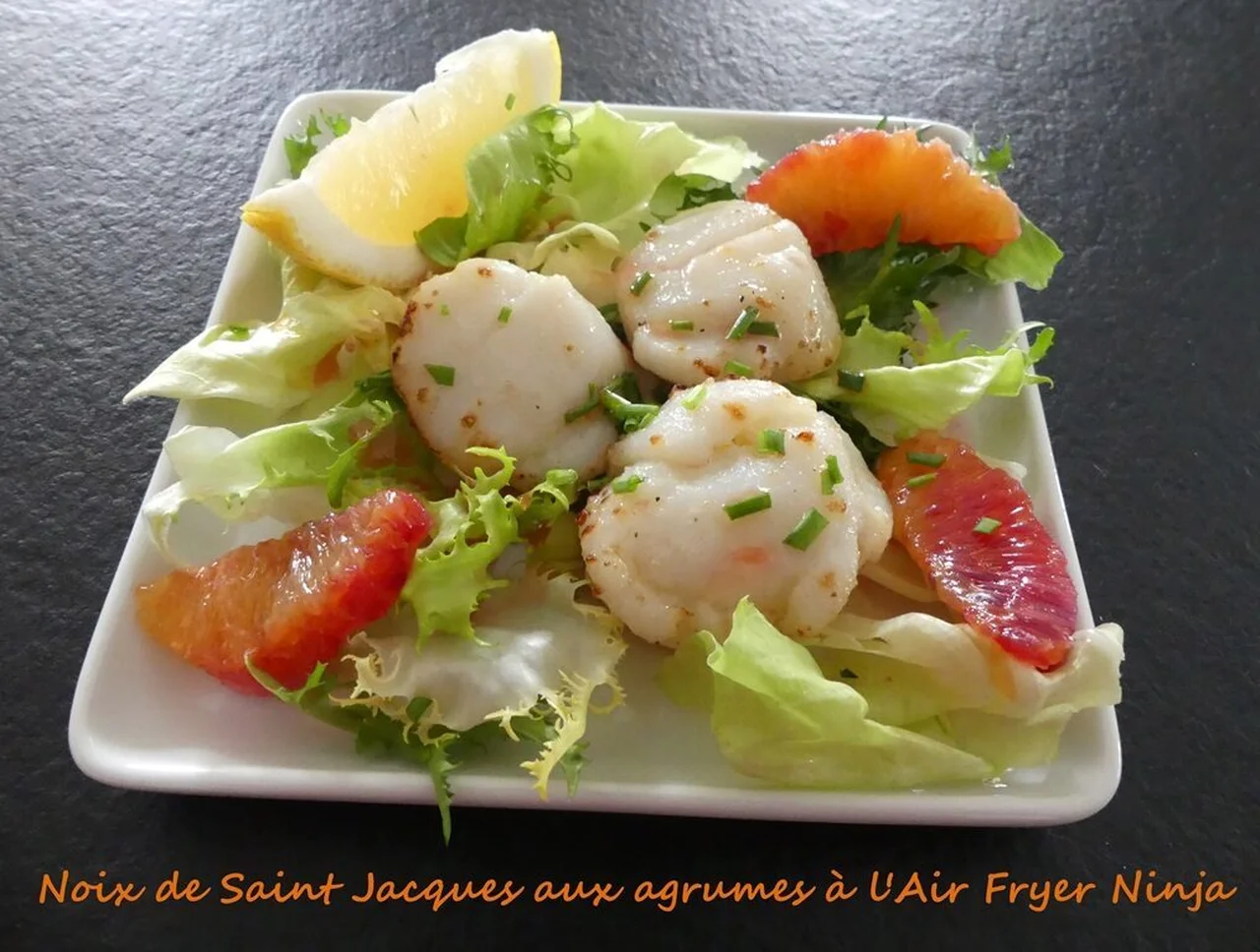 Noix de Saint-Jacques aux agrumes à l'Air Fryer