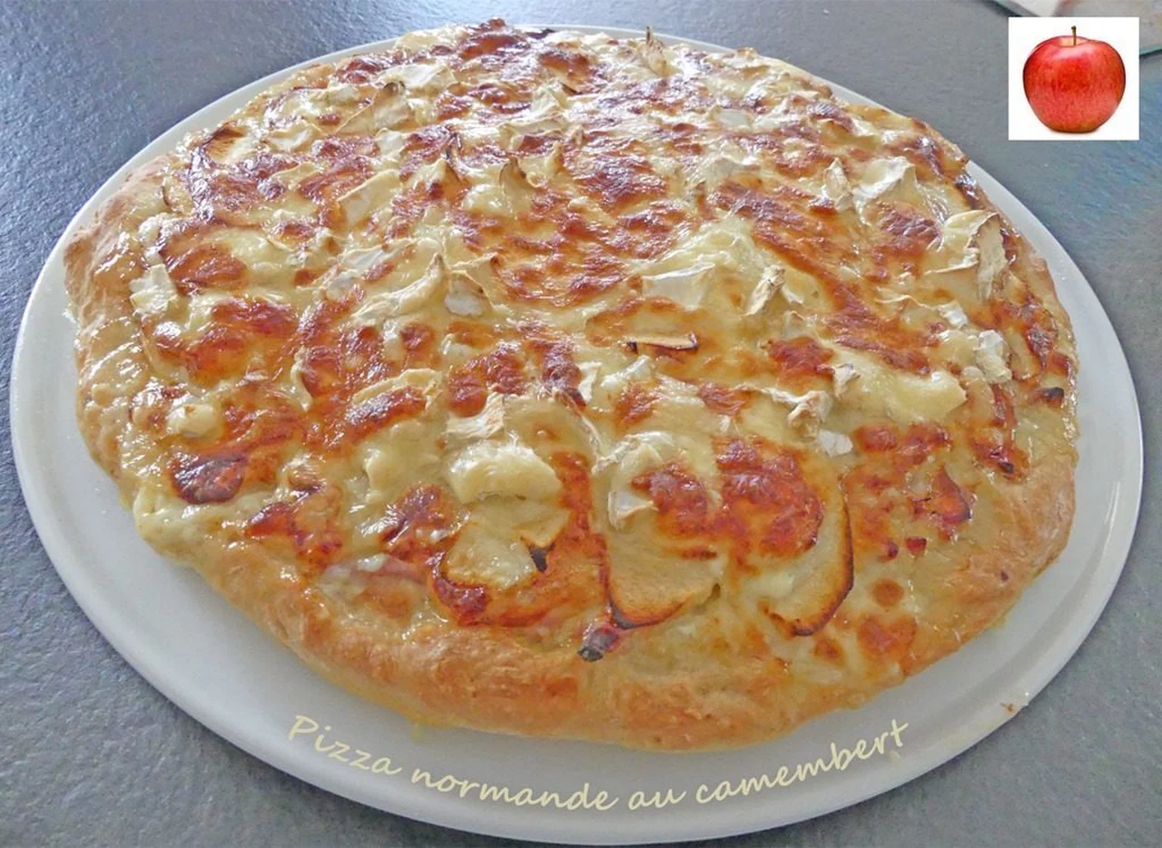 Pizza normande au camembert