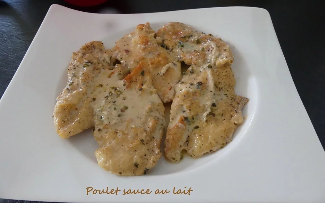 Poulet sauce au lait
